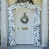 Silver And White Door Balloon Arch Kit