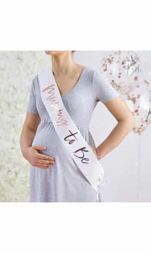 Rose Gold Mum to be Baby Shower Sash