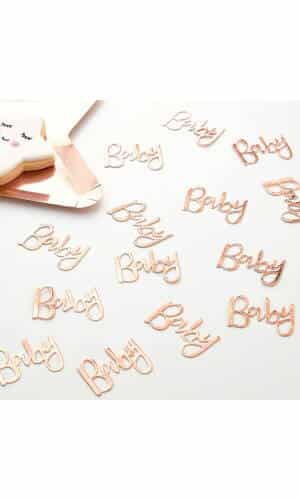 Rose Gold Baby Shower Confetti