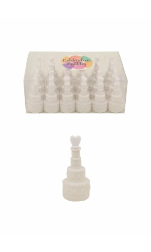 Bubble Wedding Cake 17ml 7.5cm White