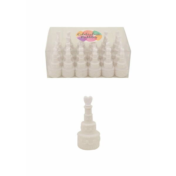 Bubble Wedding Cake 17ml 7.5cm White