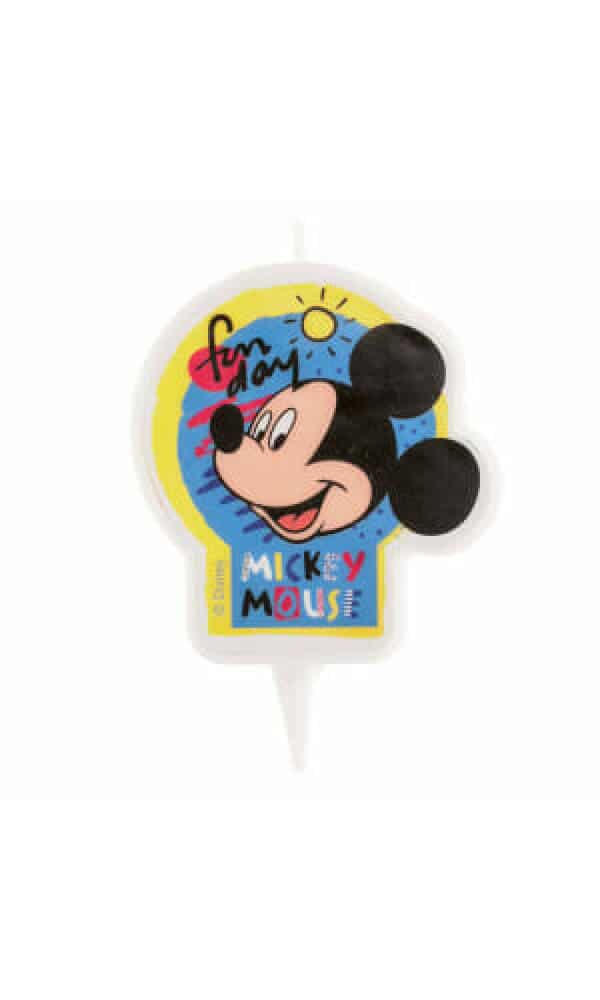 Disney Mickey Mouse 2D Birthday Candle - 7.5 cm
