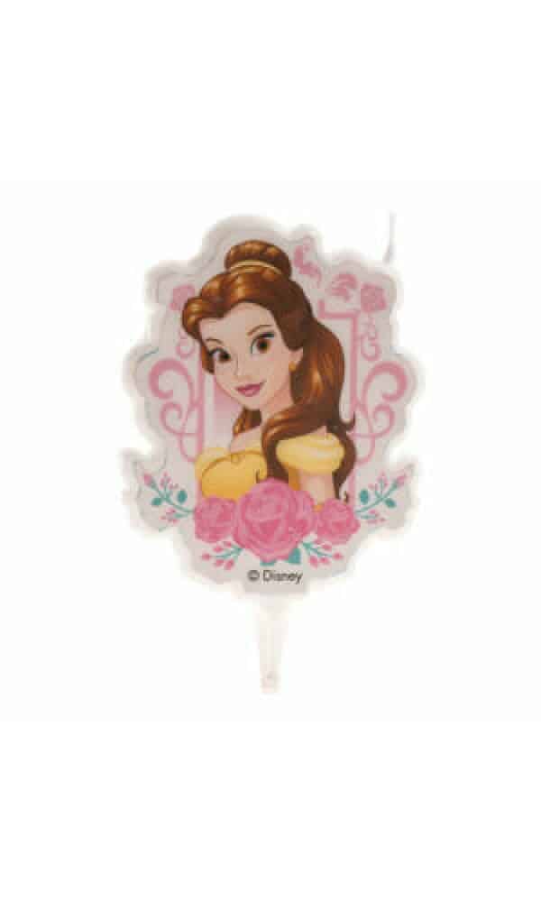 Disney Princess Belle 2D Birthday Candle - 7.5cm