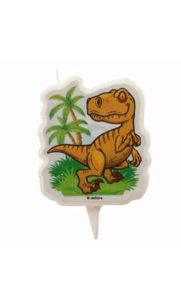 Dinosaur 2D Birthday Candle - 7.5cm