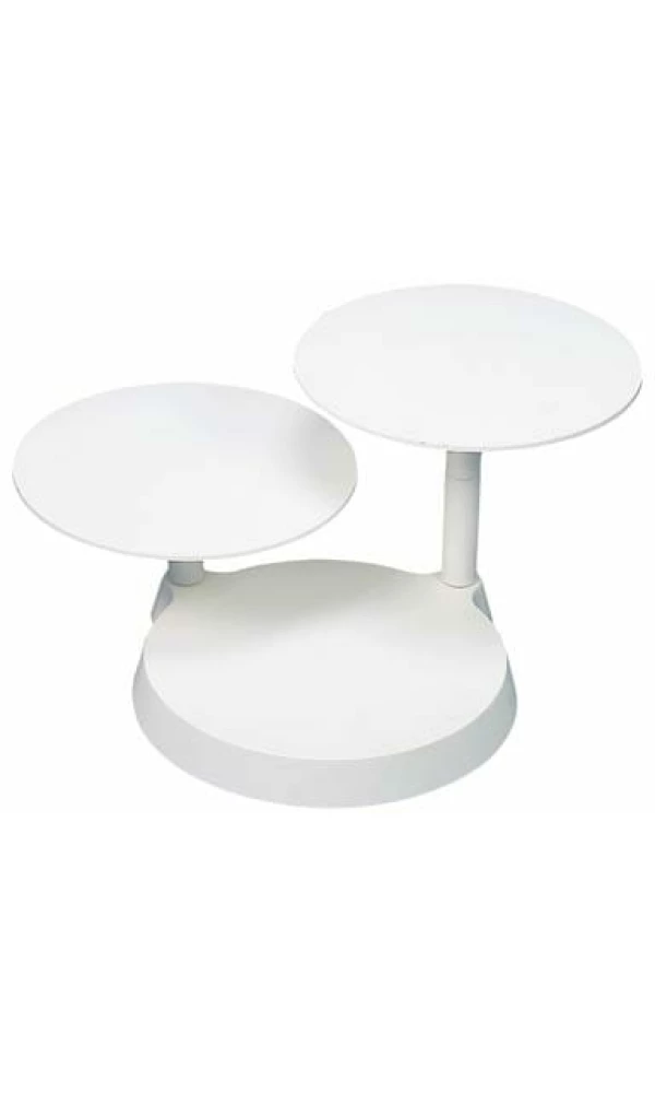 White Cake Stand With 3 Plates (Height 42cm)