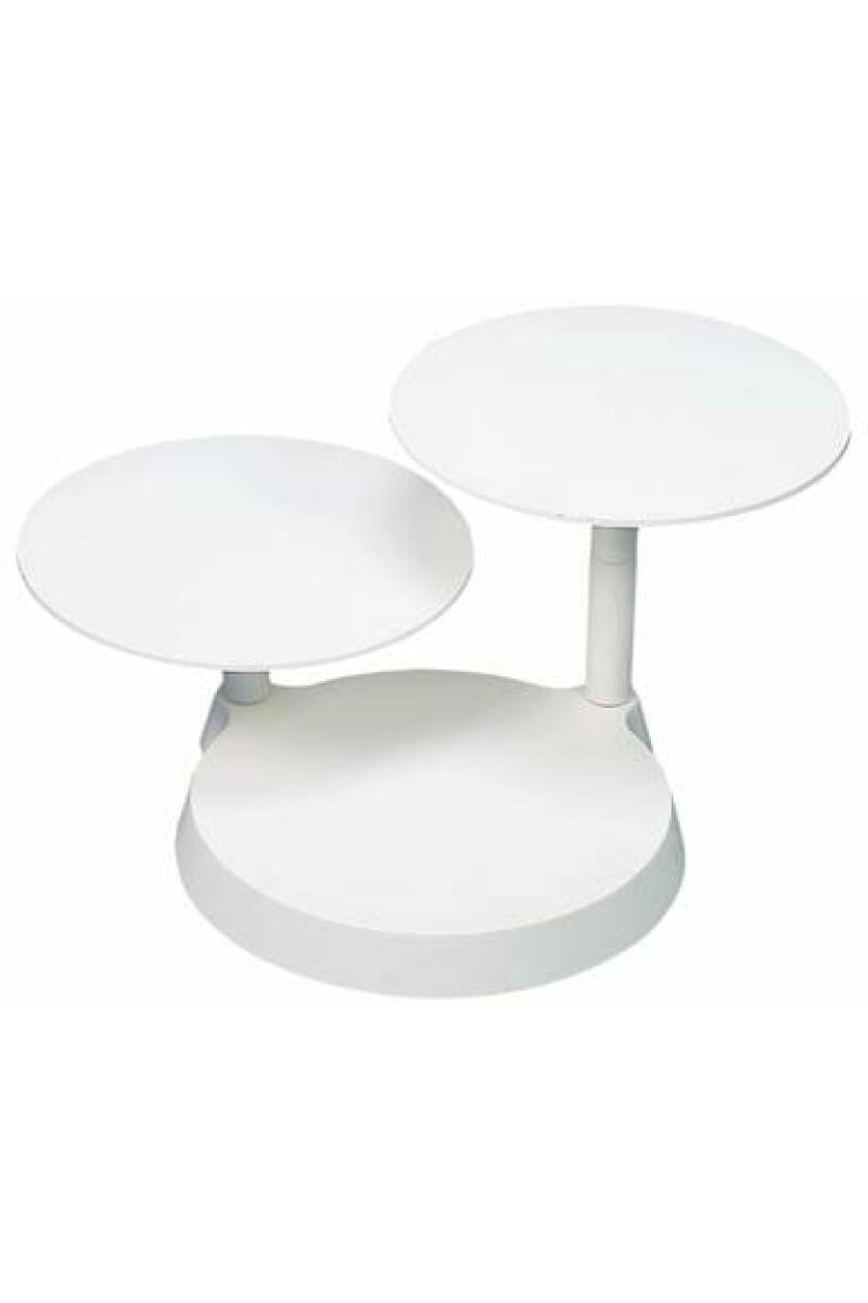 White Cake Stand With 3 Plates (Height 42cm)