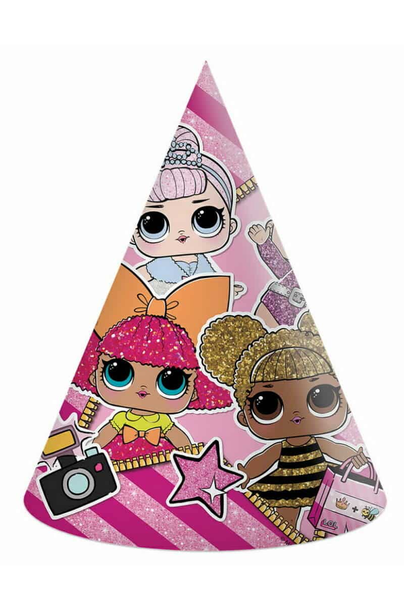 LOL Glitterati Die-cut Hats - 6pk