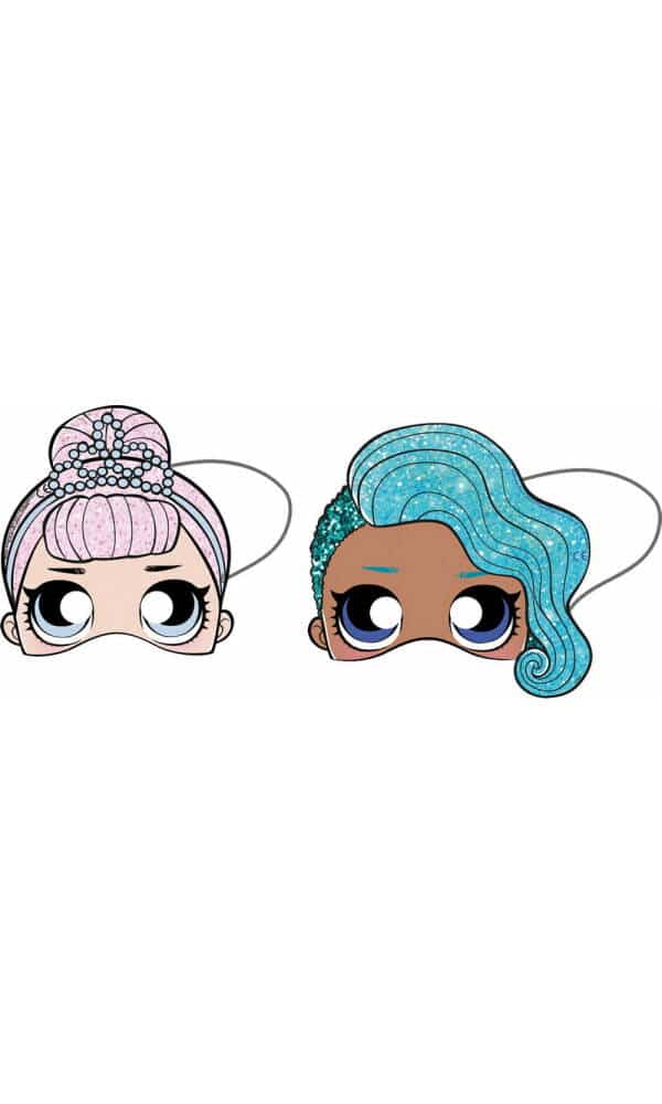 LOL Glitterati Die-cut Masks - 6pk