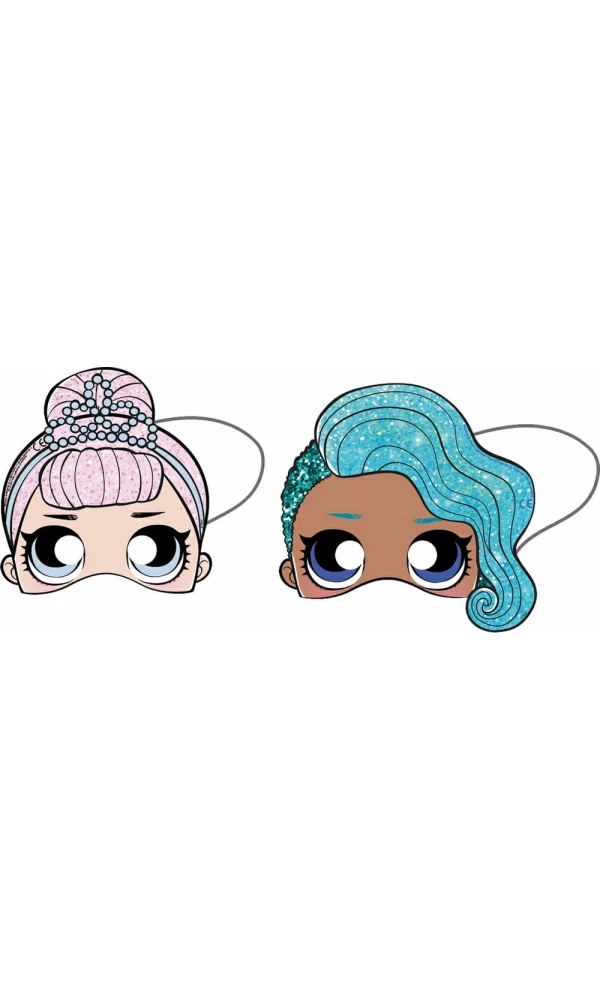 LOL Glitterati Die-cut Masks - 6pk