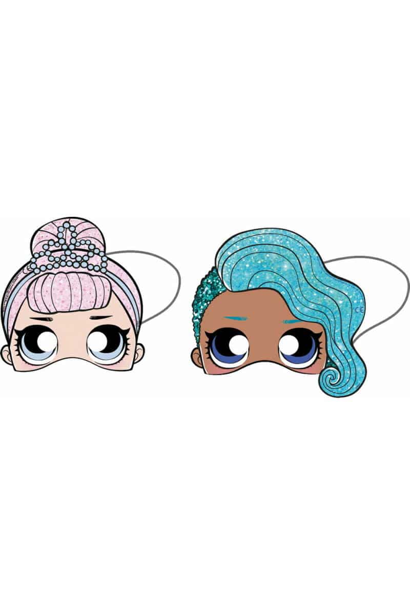 LOL Glitterati Die-cut Masks - 6pk