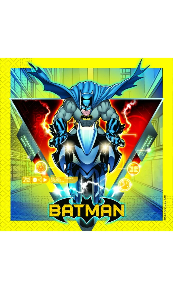 Batman Rogue Rage FSC Two-Ply Paper Napkins 33x33cm - 20pk