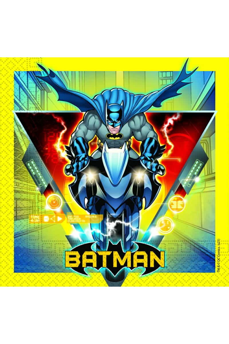 Batman Rogue Rage FSC Two-Ply Paper Napkins 33x33cm - 20pk