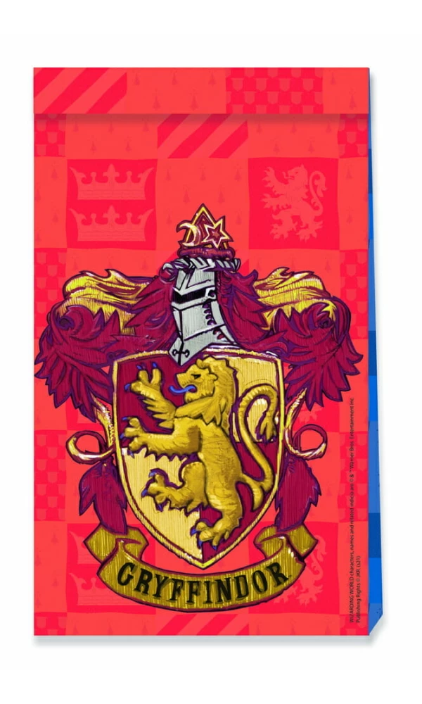 Harry Potter Hogwarts Houses FSC Paper Party Bags - 4pk