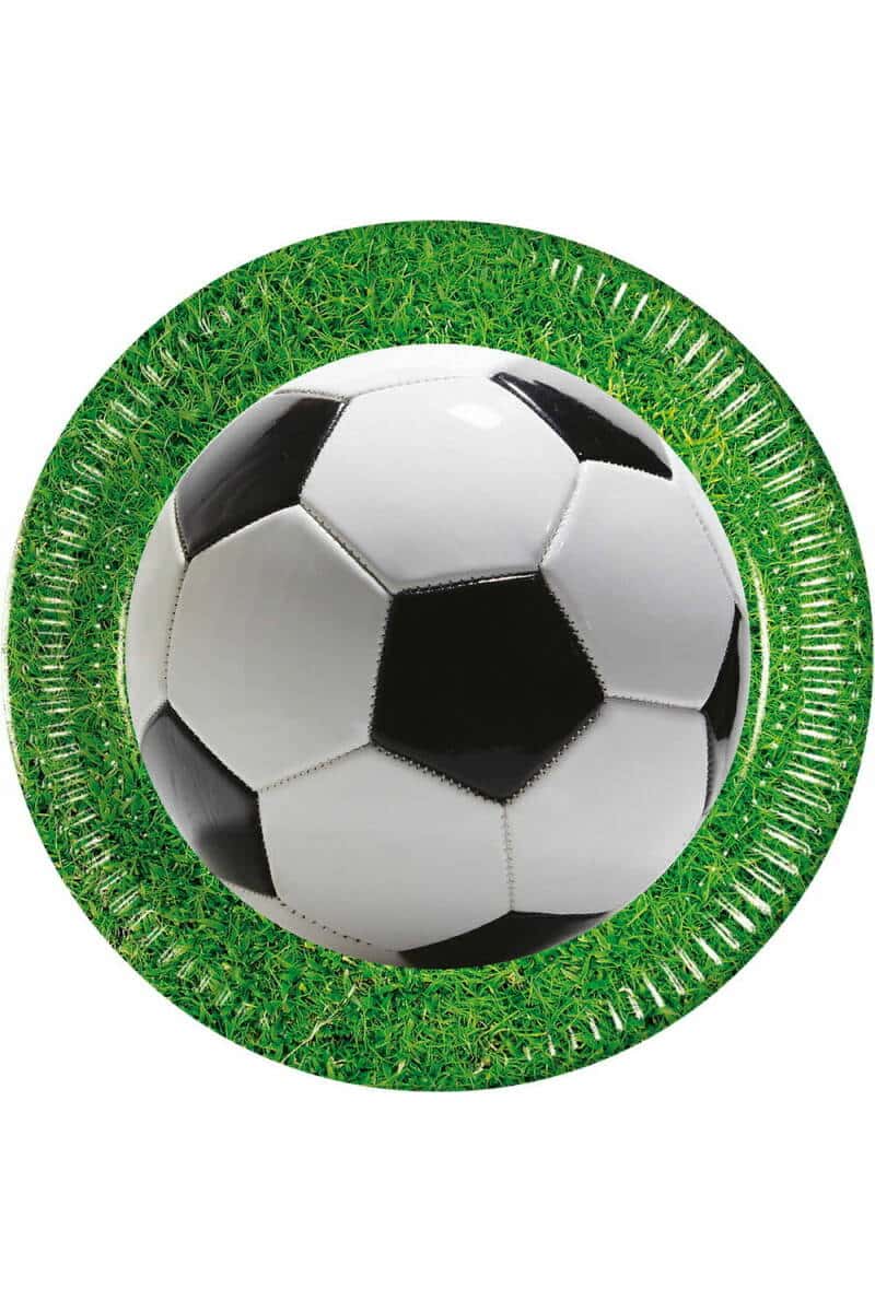 Football Party FSC Paper Plates 23cm - 8pk