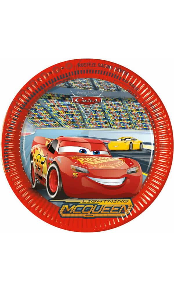 Cars 3 FSC Paper Plates 23cm - 8pk