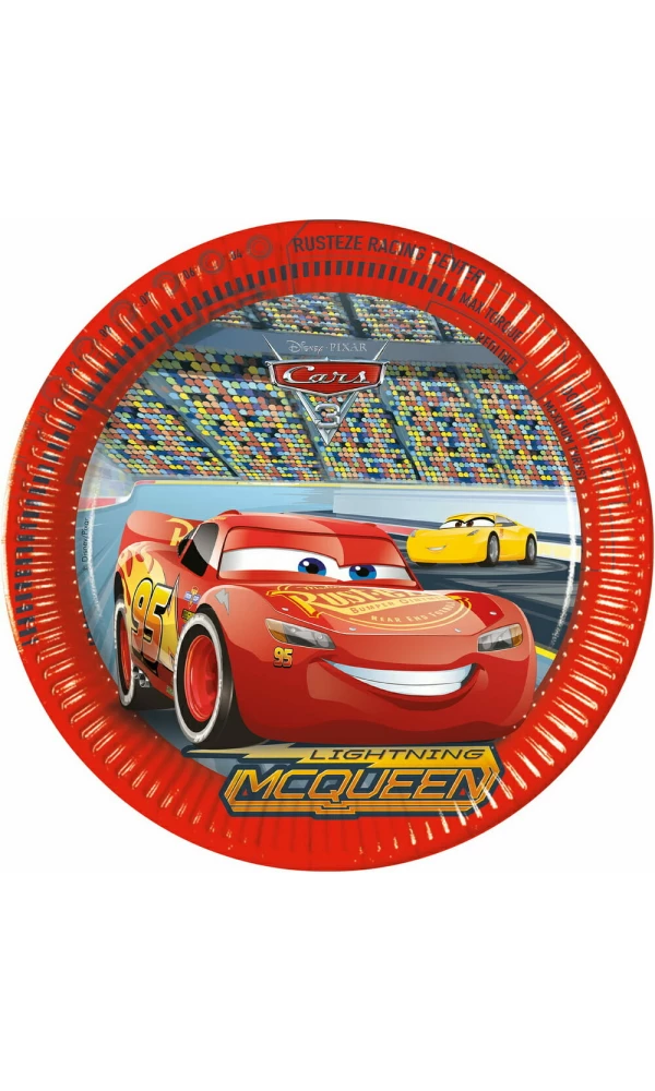 Cars 3 FSC Paper Plates 23cm - 8pk