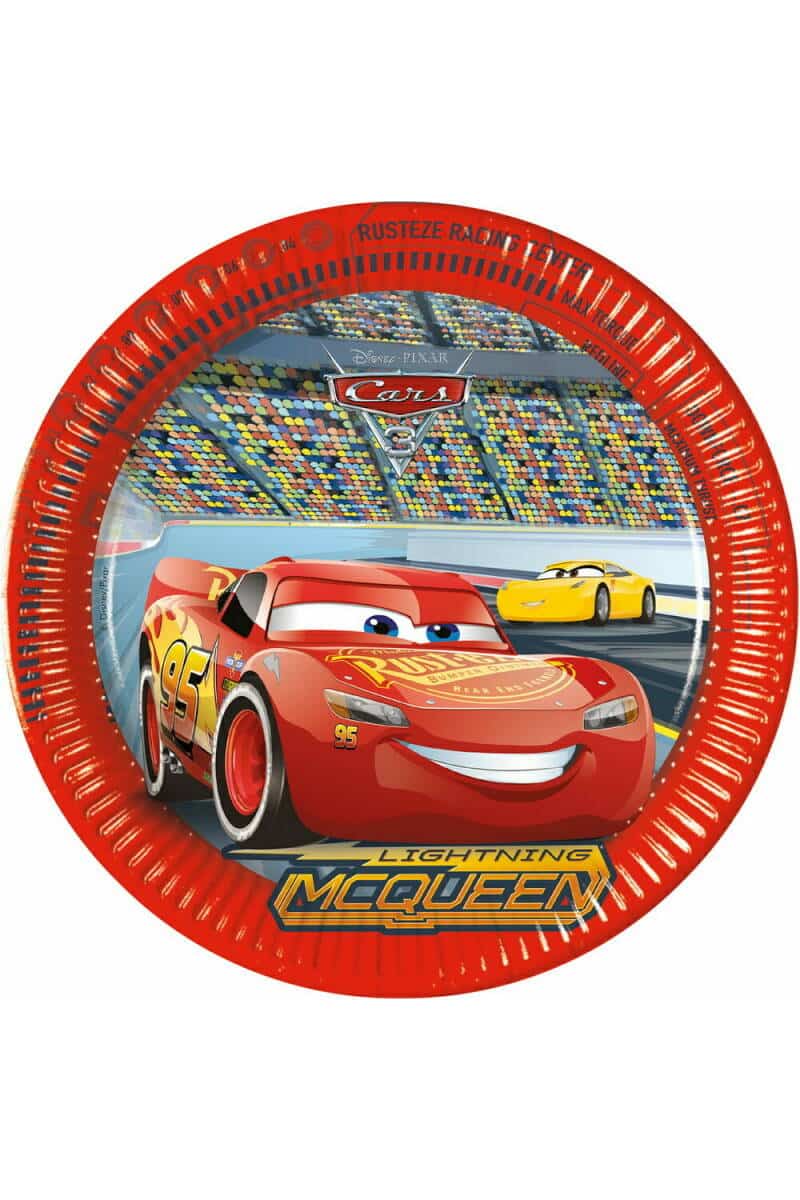 Cars 3 FSC Paper Plates 23cm - 8pk