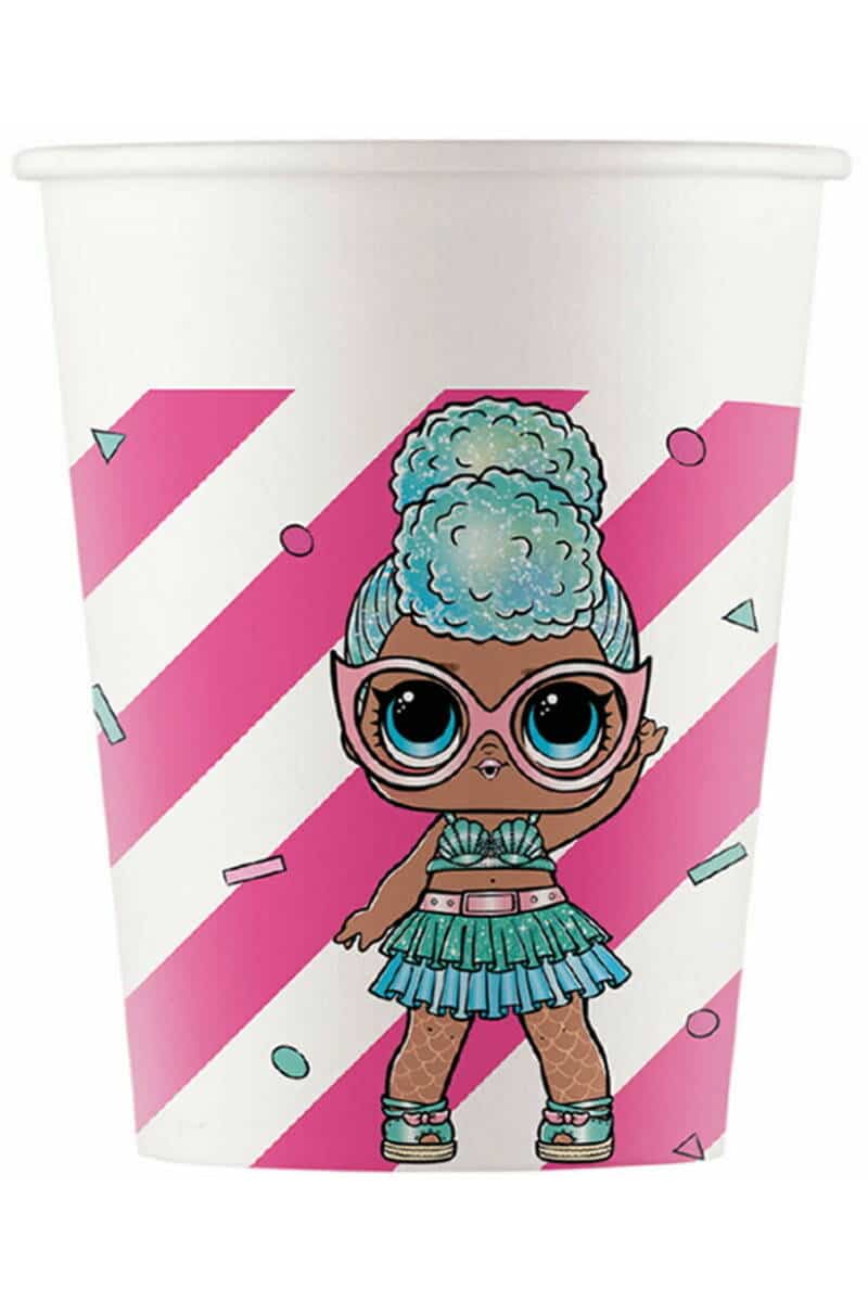 LOL Glitterati FSC Paper Cups 200ml - 8pk