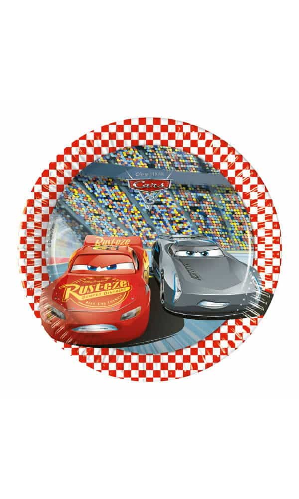 Cars 3 FSC Paper Plates 20cm - 8pk