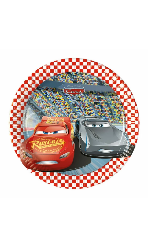 Cars 3 FSC Paper Plates 20cm - 8pk