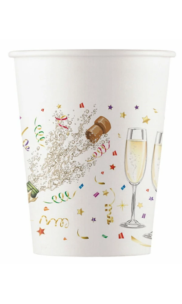 Sparkling Celebration FSC Paper Cups 200ml - 8pk