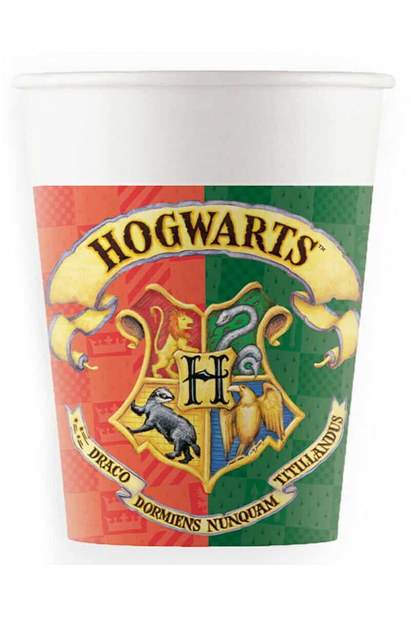 Harry Potter Hogwarts Houses FSC Paper Cups 200ml - 8pk