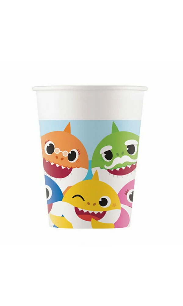 Baby Shark FSC Paper Cups 200ml - 8pk