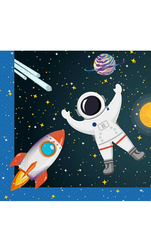 Rocket Space FSC Two-Ply Paper Napkins 33x33cm - 20pk