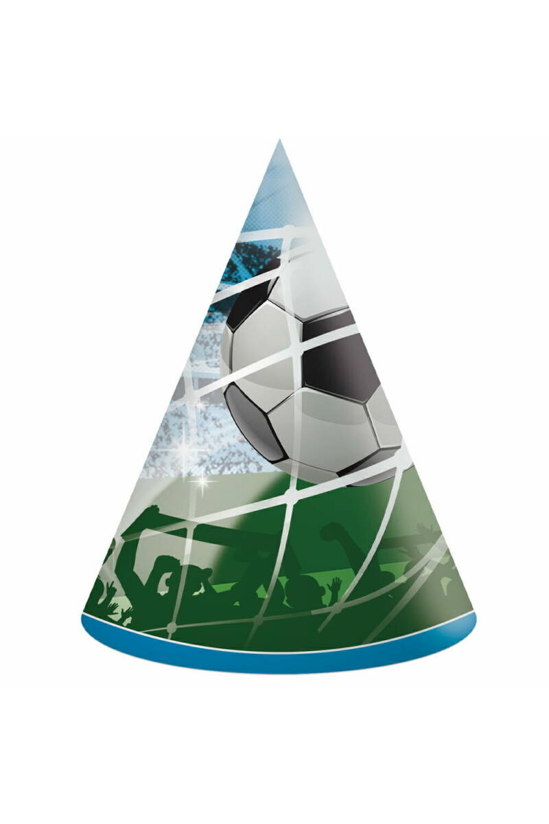 Soccer Fans FSC Paper Hats - 6pk