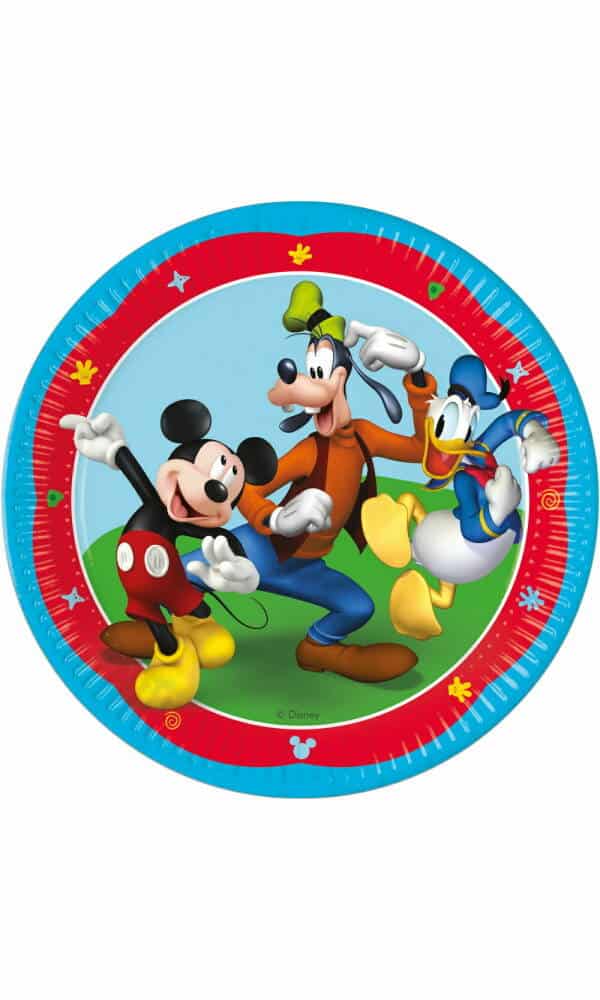 Mickey Rock The House FSC Paper Plates 23cm - 8pk