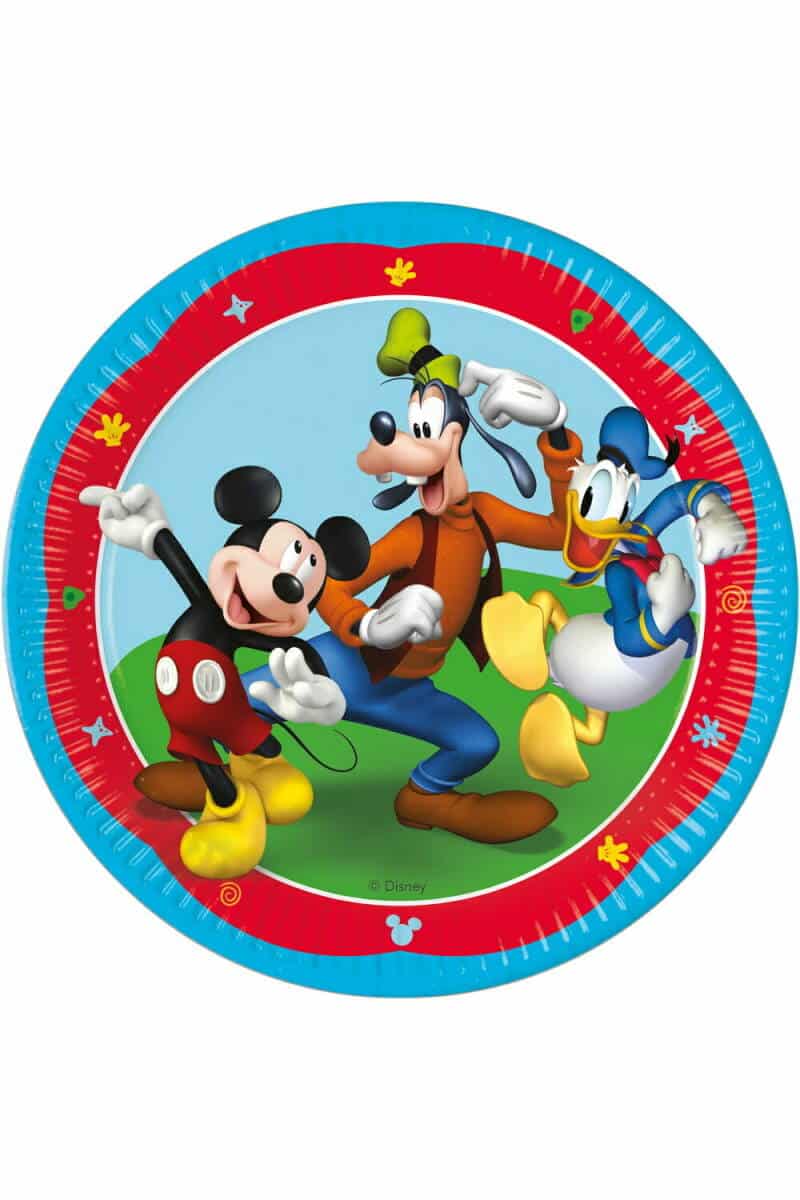 Mickey Rock The House FSC Paper Plates 23cm - 8pk