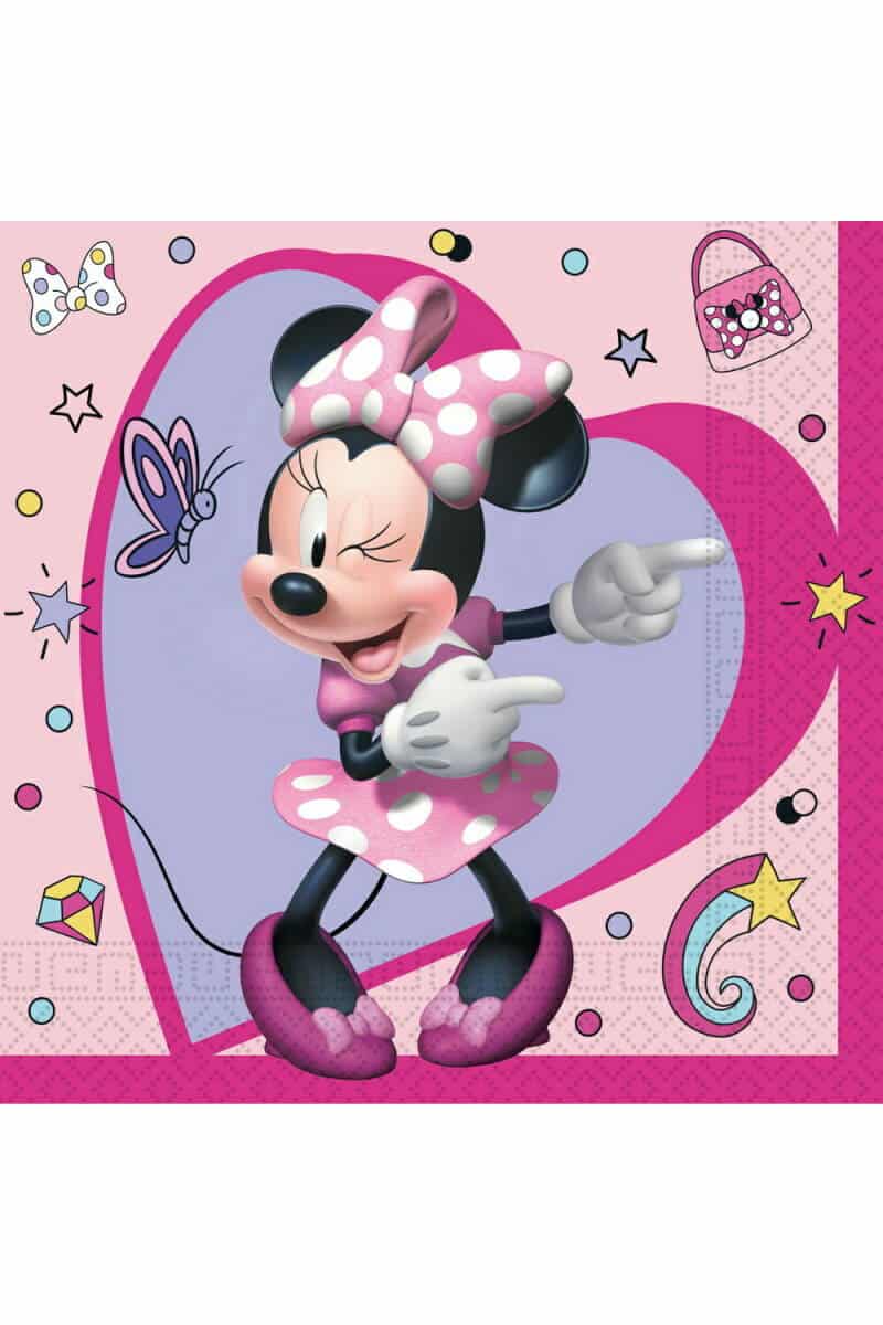 Minnie Junior Two-Ply Paper Napkins 33x33cm - 20pk