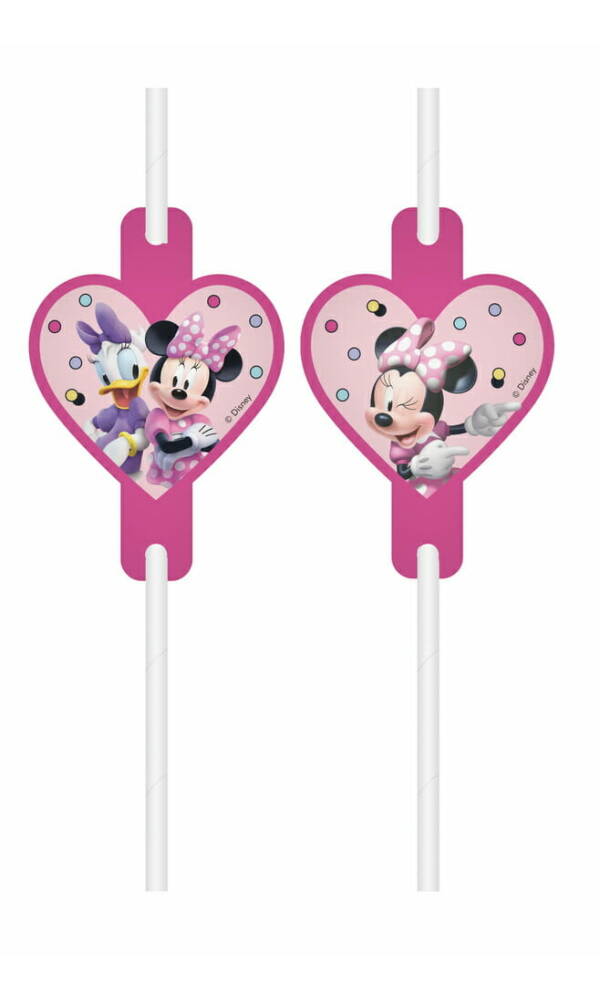 Minnie Junior FSC Paper Drinking Straws - 4pk