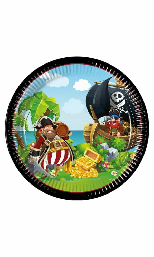 Island Pirates FSC Paper Plates 23cm - 8pk
