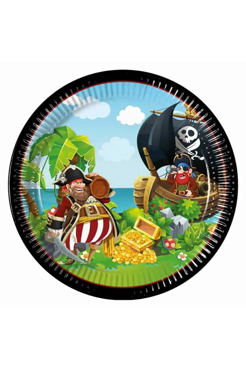 Island Pirates FSC Paper Plates 23cm - 8pk