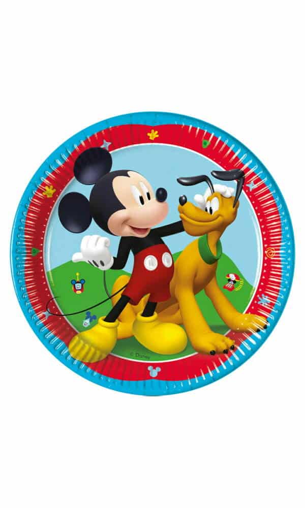 Mickey Rock The House FSC Paper Plates 20cm - 8pk