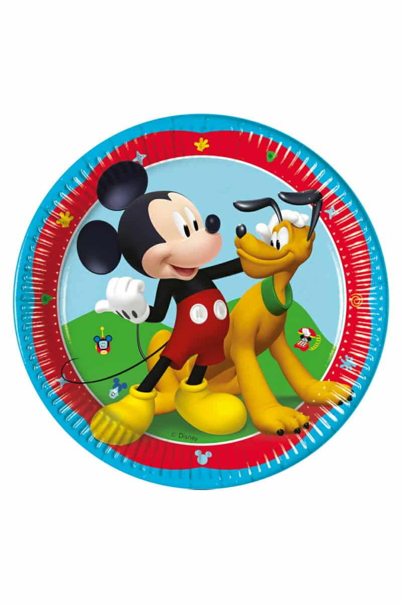 Mickey Rock The House FSC Paper Plates 20cm - 8pk