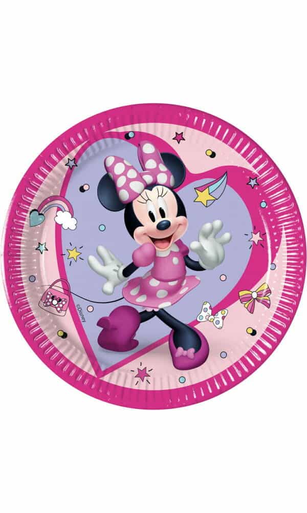 Minnie Junior FSC Paper Plates 20cm - 8pk