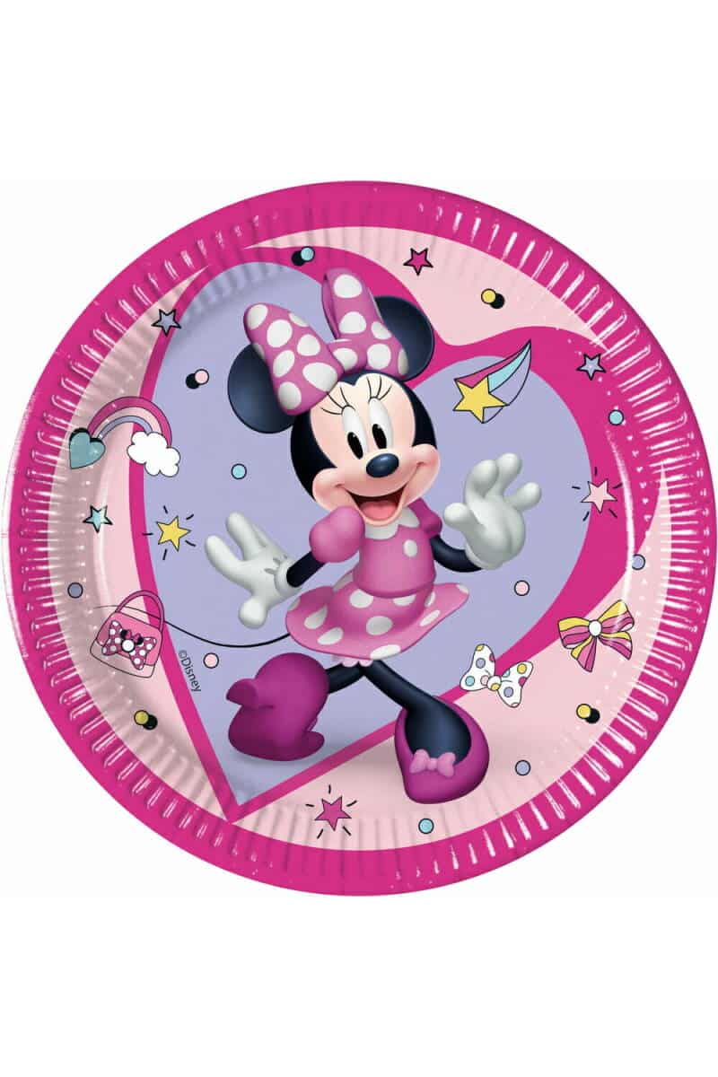 Minnie Junior FSC Paper Plates 20cm - 8pk
