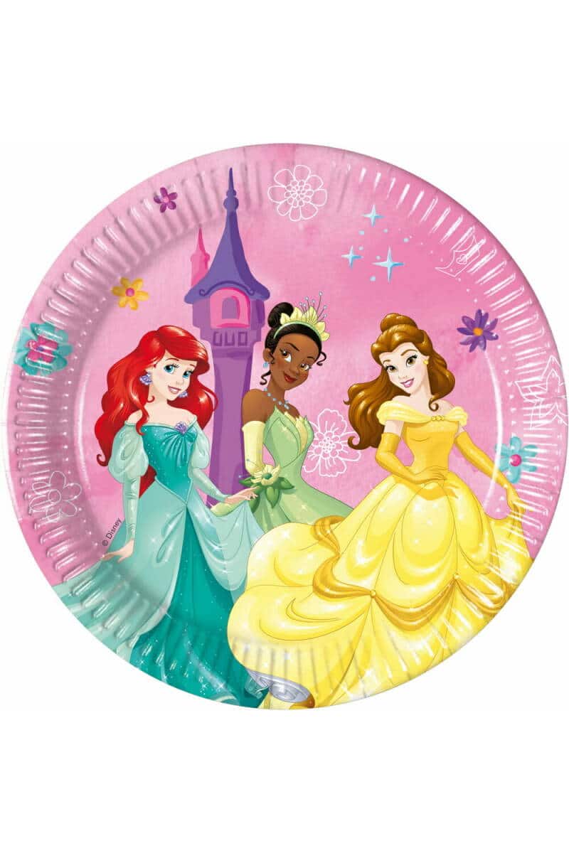 Princess Live Your Story FSC Paper Plates 20cm - 8pk