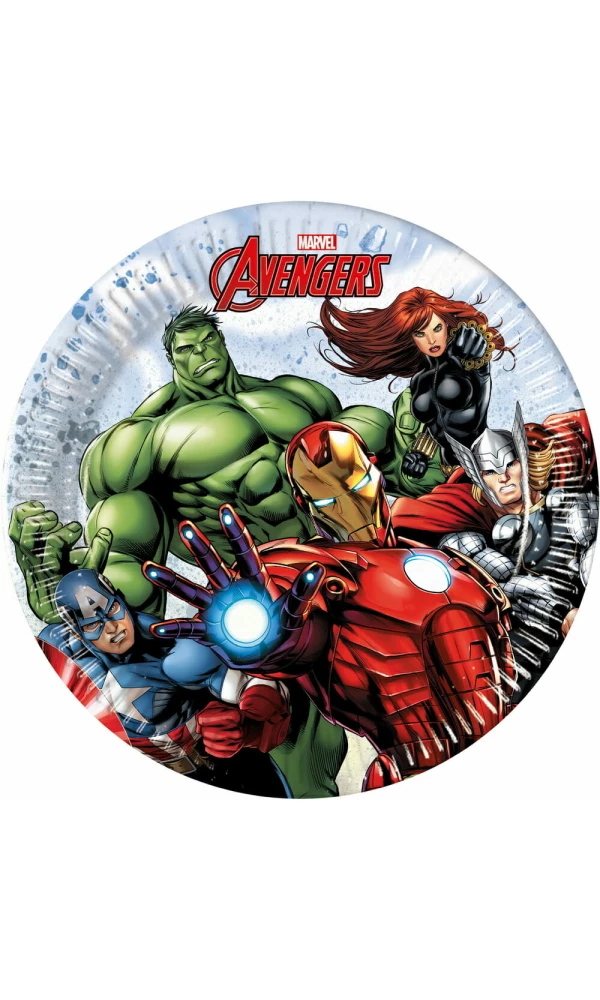 Avengers Infinity Stones FSC Paper Plates 20cm - 8pk