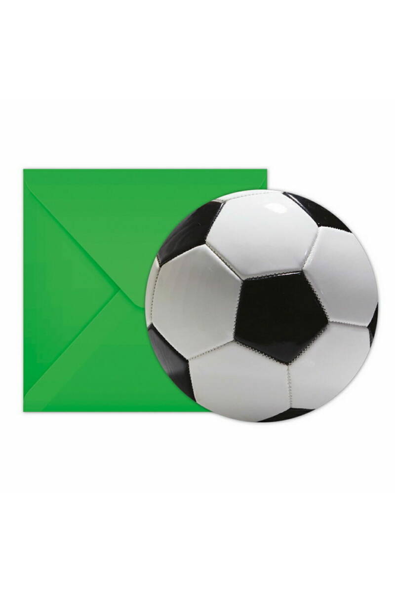 Football Party Invitations & Envelopes - 6pk