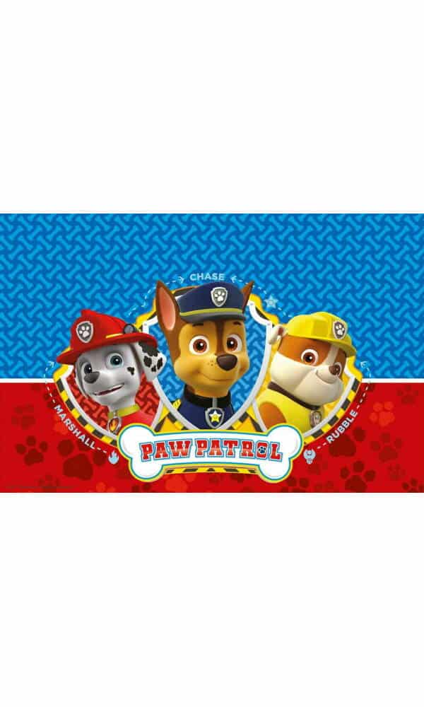 Paw Patrol Ready For Action Paper Tablecover 120x180cm - 1pk