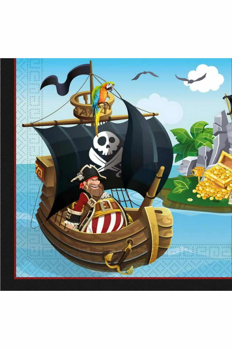 Island Pirates FSC Two-Ply Paper Napkins 33x33cm - 20pk