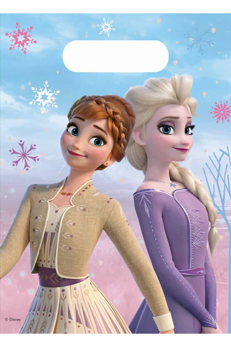 Frozen 2 Wind Spirit Plastic Party Bags - 6pk