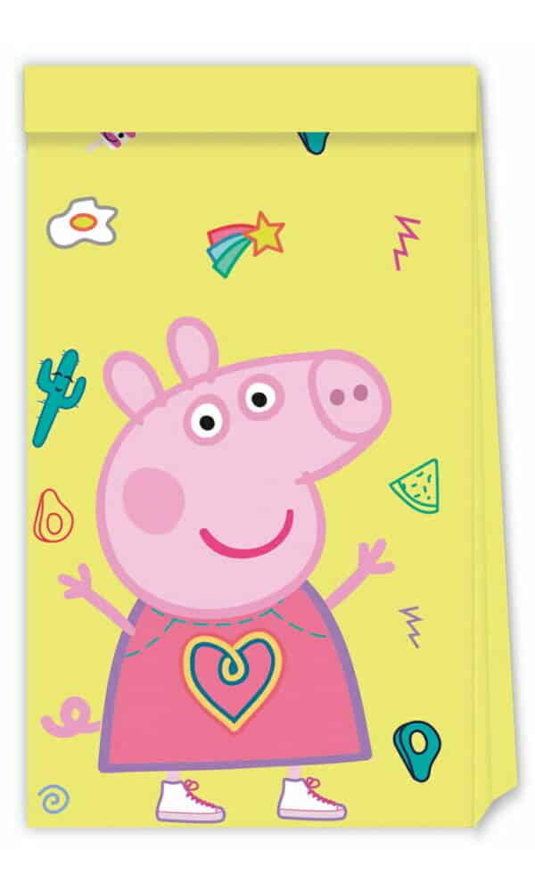 Peppa Pig Messy Play FSC Paper Party Bags - 4pk