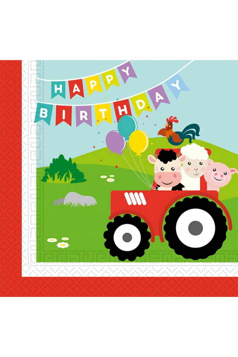 Farm FSC Two-Ply Paper Napkins 33x33cm - 20pk