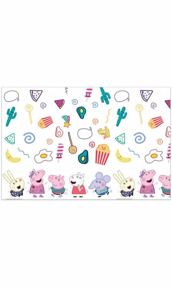 Peppa Pig Messy Play Plastic Tablecover 120x180cm - 1pk