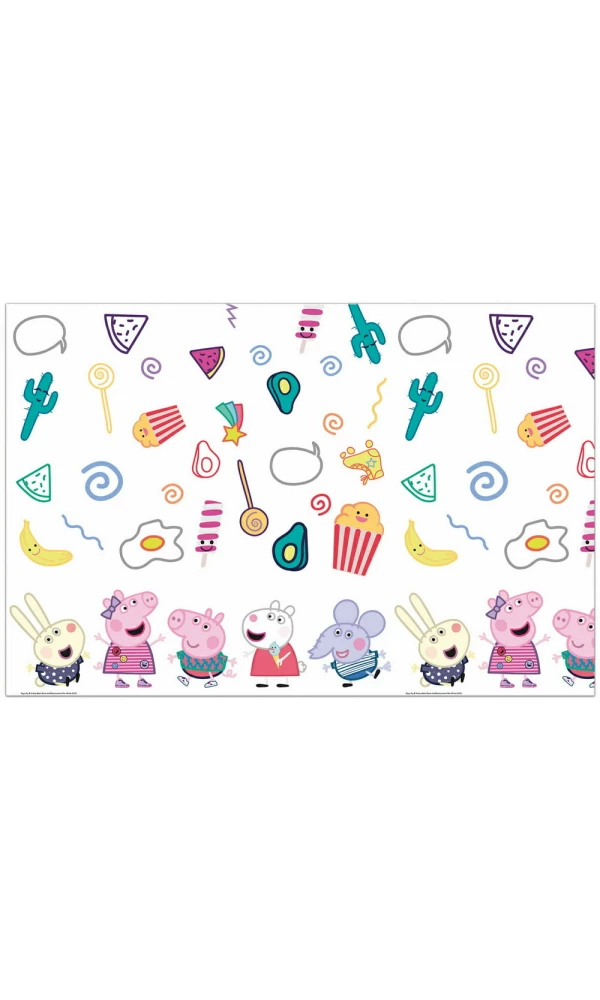 Peppa Pig Messy Play Plastic Tablecover 120x180cm - 1pk