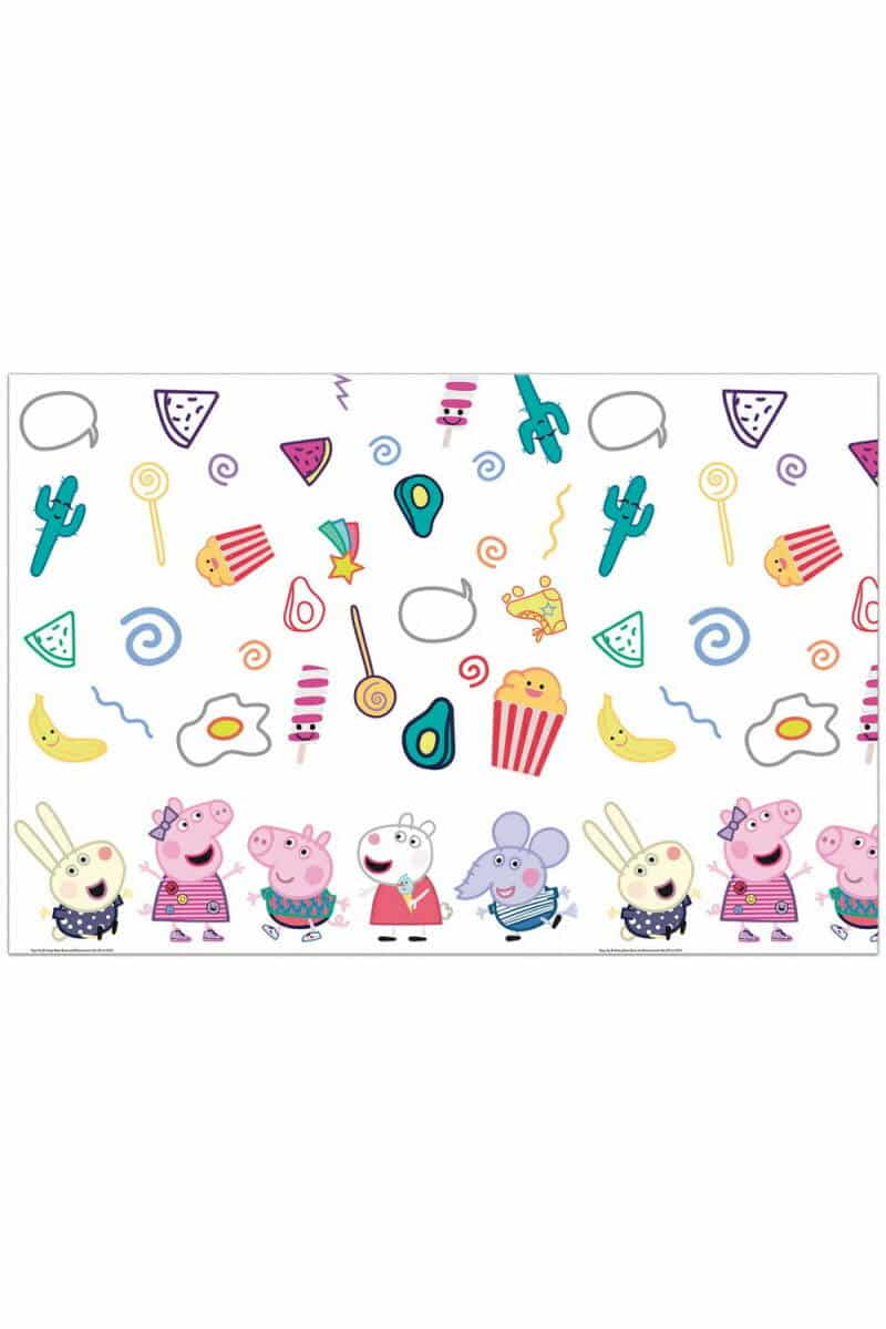 Peppa Pig Messy Play Plastic Tablecover 120x180cm - 1pk